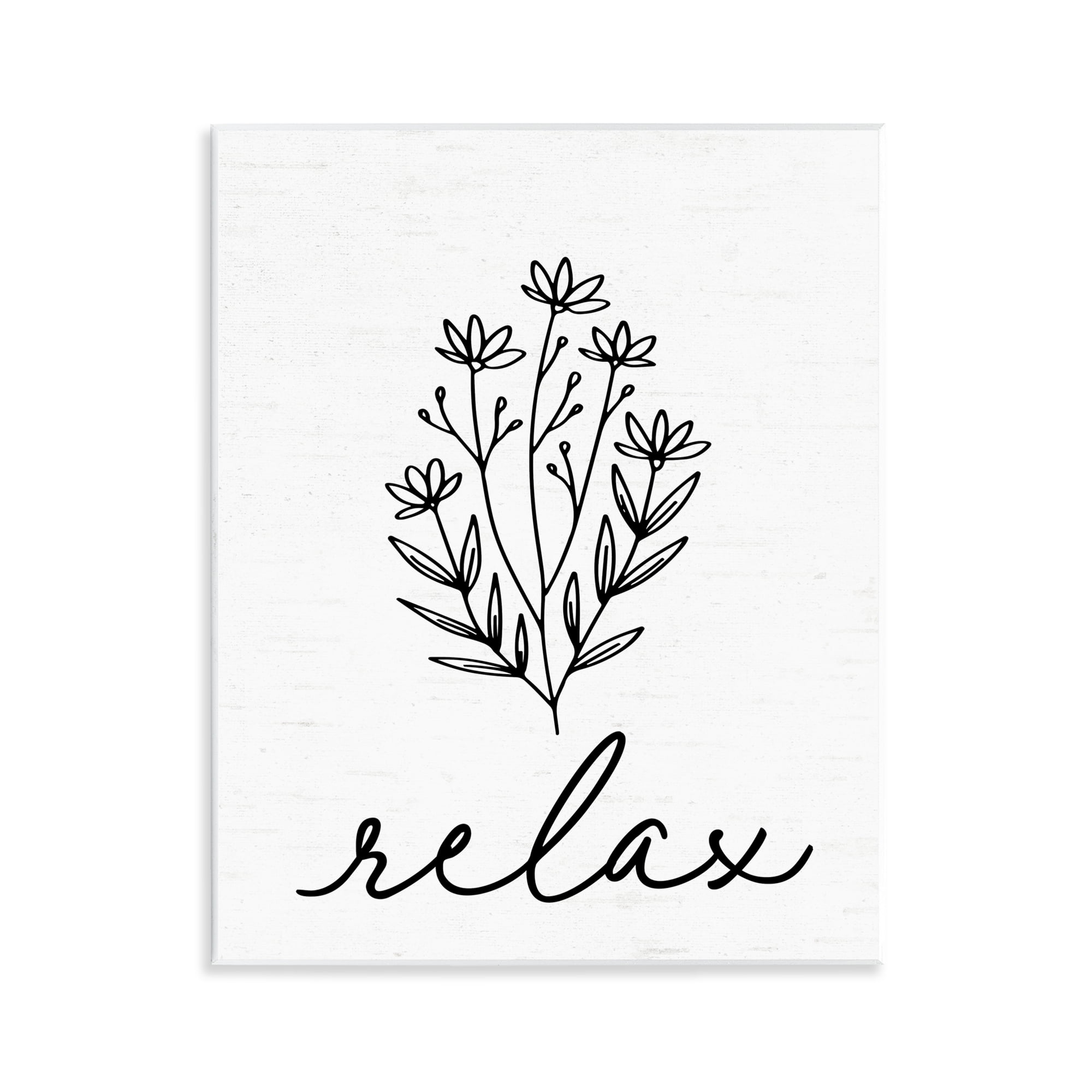 Bathroom Herb Relax Wall Plaque Art, design by Lettered and Lined