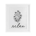 thumbnail image 1 of Stupell Industries Modern Bathroom Herb Relax White Framed Print Under Glass, 13 x 16, by Lettered and Lined, 1 of 8