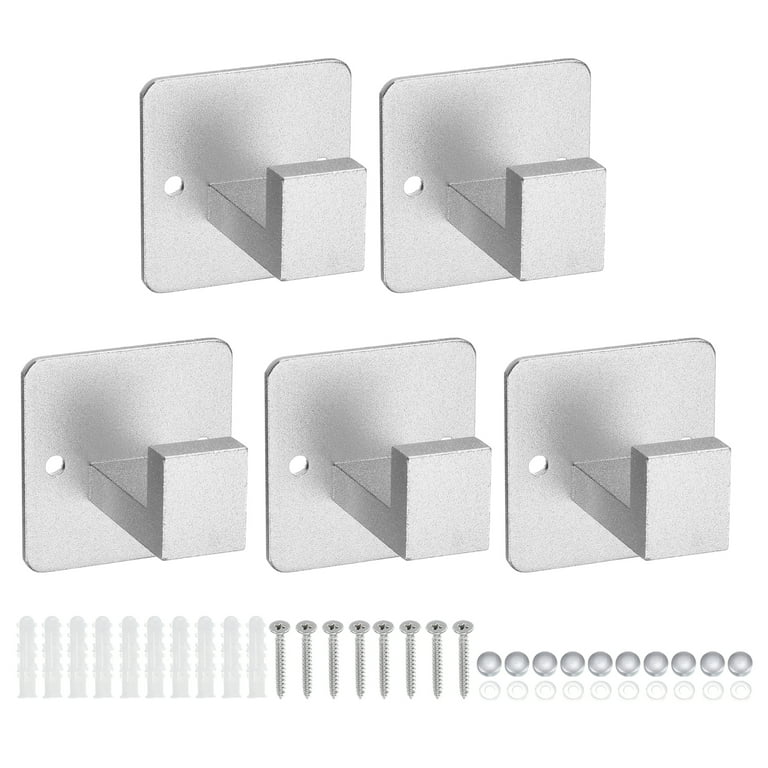 Bathroom Hook, 5Pack Stainless Steel Square Towel Hooks Coat Hook