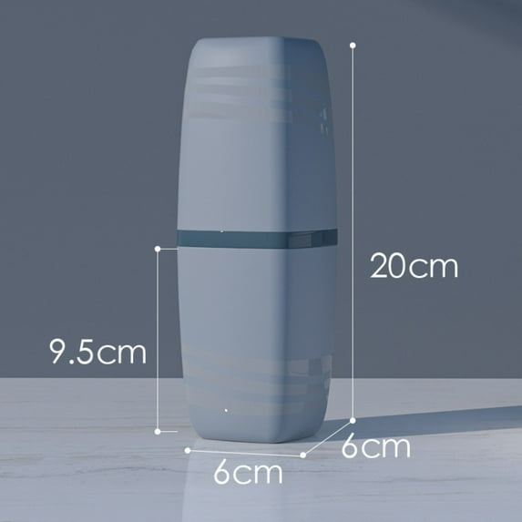 Bathroom Household Set Cylinder Toothbrush Cup Storage Box Wash Cup Mouthwash Cup GREY
