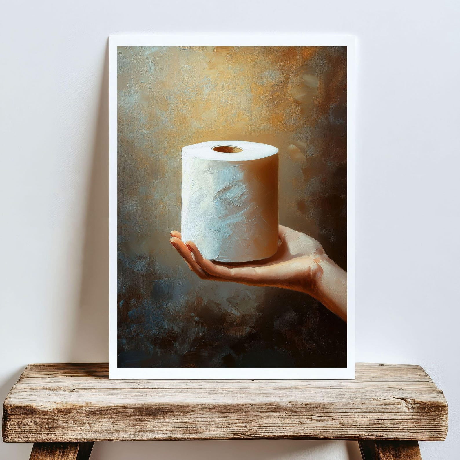 Bathroom Humor Wall Art, Funny Toilet Paper Print, Rustic Bathroom ...