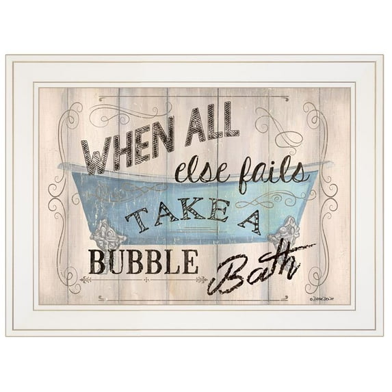 Bathroom Humor by Debbie DeWitt Printed Wall Art Wood Multi-Color