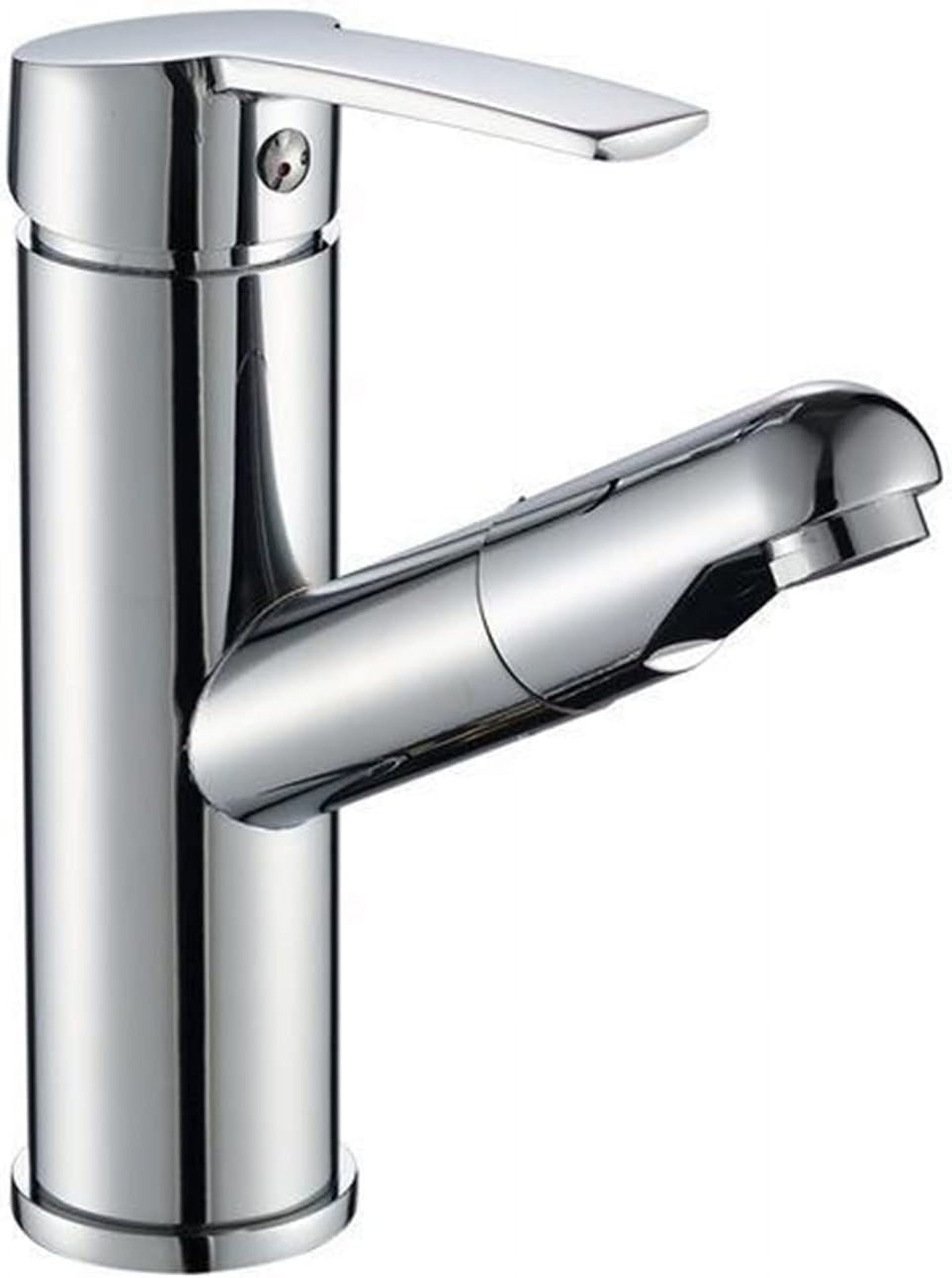 Bathroom Kitchen Basin Faucet Single Handle Pull Out Spray Sink Tap Hot