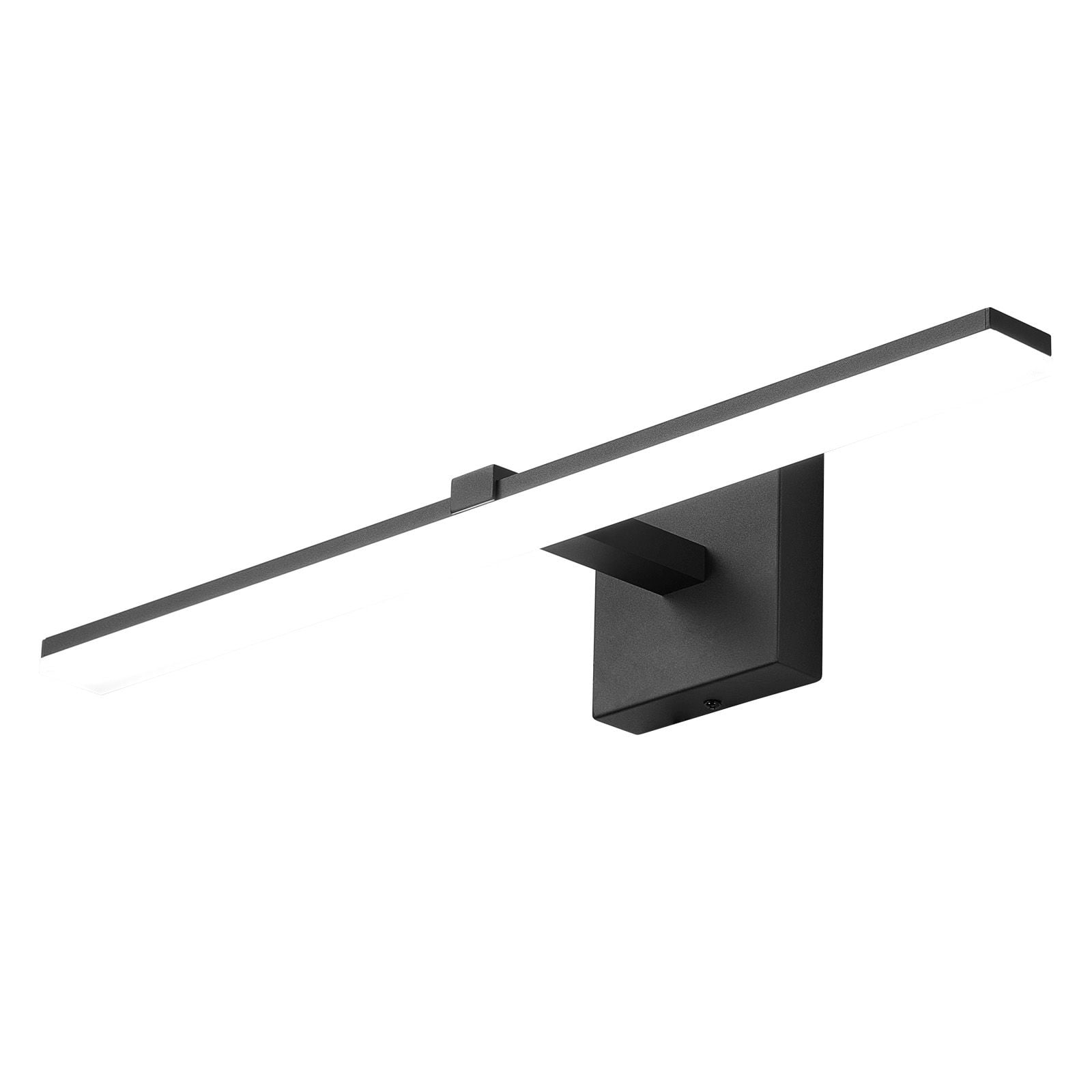 Bathroom Light Bar 18W 6000K LED Over Mirror Lighting IP44 Waterproof Dustproof Flicker-Free for Vanity Makeup Grooming