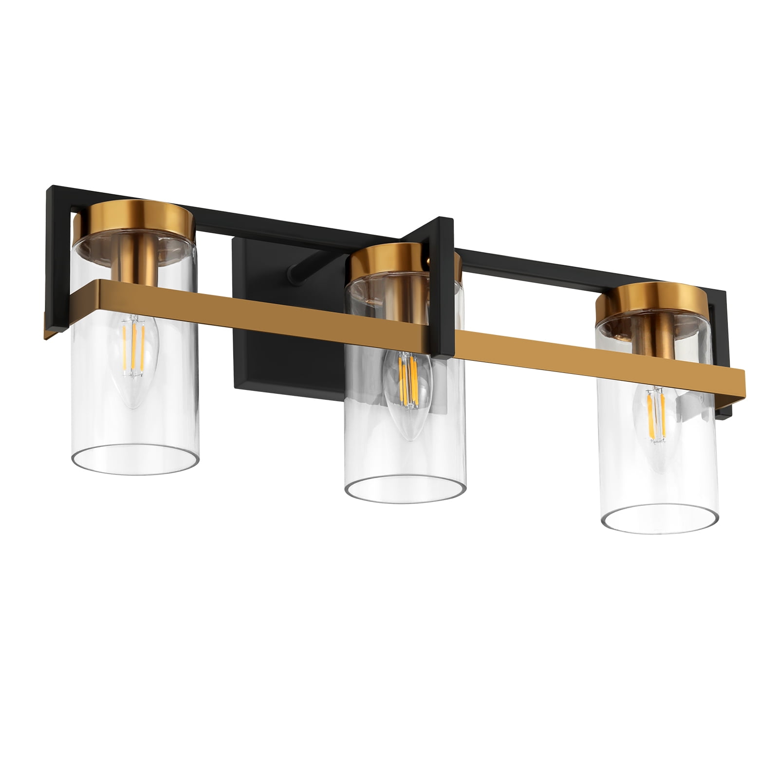 Champagne bronze bathroom store light fixtures