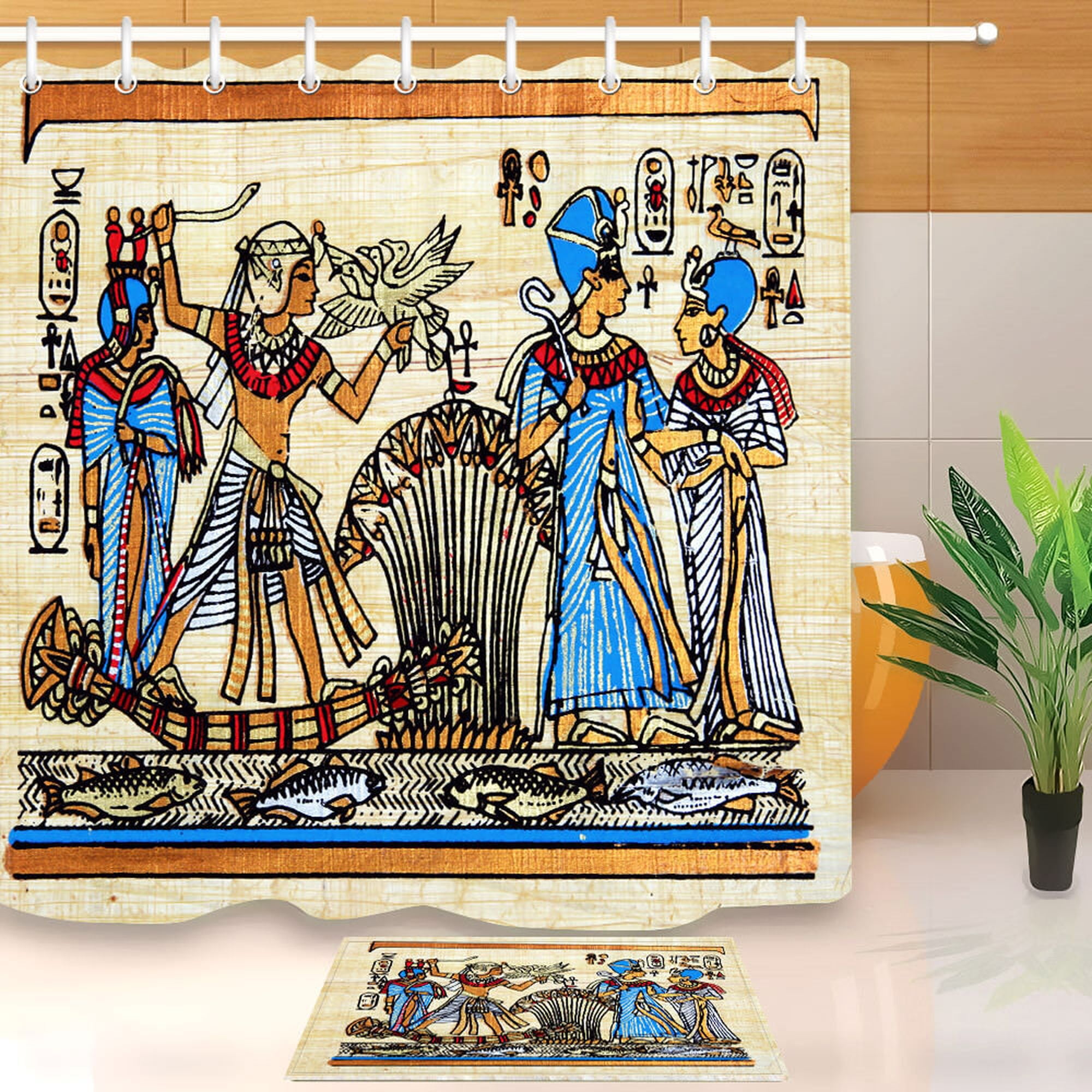 Bathroom Liner Ancient Egypt History Fabric Shower Curtain - Walmart.com