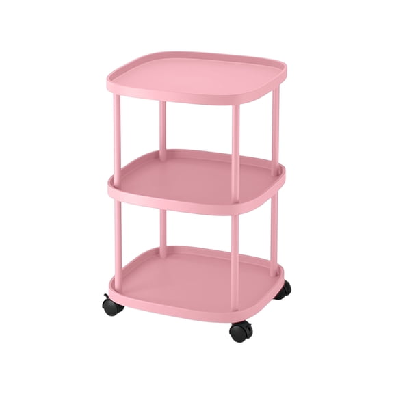 Bathroom Living Room Organizers and Storage Rolling Mobile Side Table With Wheels Storage Carts For Bedroom Living Room Couch BedsideNarrow Space Storage Shelf Easy to Assemble Shelving Unit