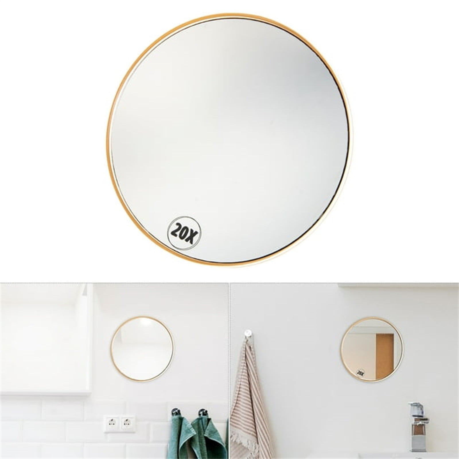 Bathroom Magnifying Mirrorr Suction Cup Mirrorr 20X Magnifying Light