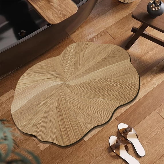 Bathroom Mat Absorbent Diatomaceous Earth Floor Mat Quick Drying Water Absorbing Non Slip Bath Rug for Shower Entrance and Sink Area AKLJWH