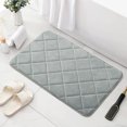 thumbnail image 1 of Bathroom Mat, Absorbent Non-Slip Bathroom Floor Mat, Sponge Carpet for Toilet and Kitchen Bath Mat | Gray KTFgvq, 1 of 8