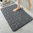 thumbnail image 1 of Bathroom Mat Rug,16''x24'' Memory Foam Bath Mat,Non-Slip Bathroom Floor Mats,Cobblestone Bath Mats Absorbent Bath Rugs Washable Quick Dry, 1 of 8