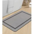 thumbnail image 1 of Bathroom Mat Rugs Large 48x24, Ultra Thin Magic Mat Bathroom Rug Non Slip Bath Rugs Quick Dry Absorbent Bath Mats for Bathroom Floor, (Dark Green, 48"x24"), 1 of 6