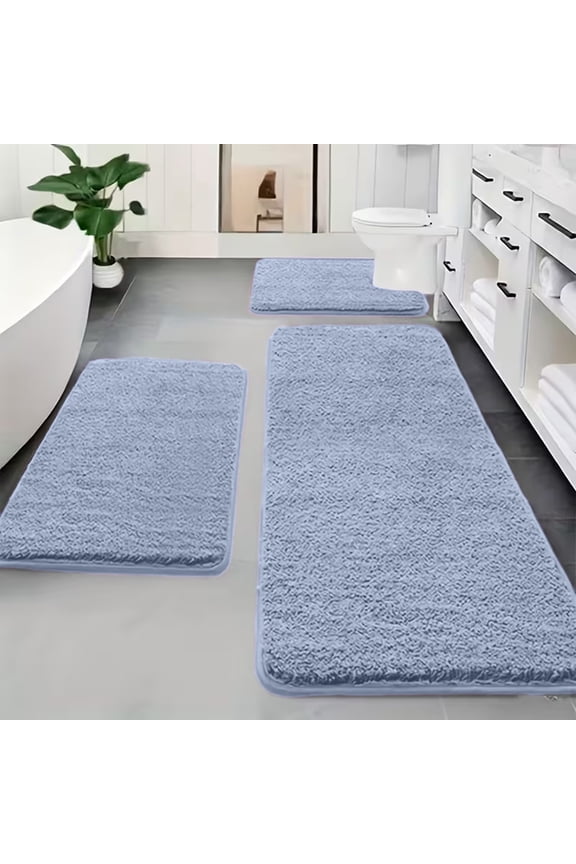 Bathroom Mat Set,Non Slip Bathroom Rug,Bathroom Mat Quick Dry,Bathroom Rugs Sets 3 Piece,Boho Bathroom Rugs,Memory Foam Bath Mat Set 3 Piece,Soft Absorbent Bathroom Rug Non Slip