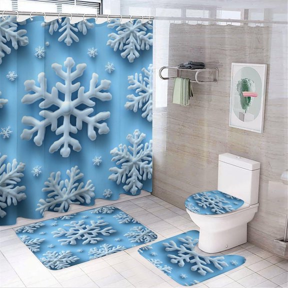 Bathroom Mat Set, St. Patricks Day Pattern Printed on Bathroom Rugs and Shower Curtain Sets, Great for Master Bath Beach House Modern Home, 72 x 72 inches
