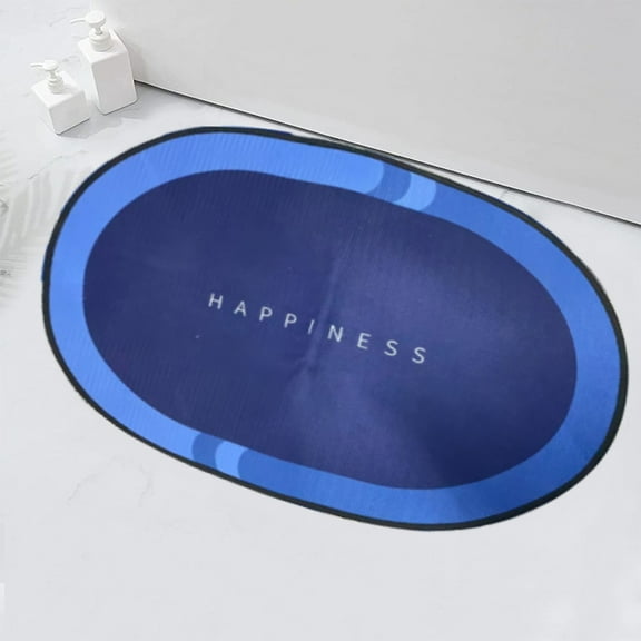 Bathroom Mat Water Absorbent Quick Dry 40x60cm Polyester Anti-Slip Doorway Toilet Living Room Modern Carpet Soft Plush Easy Care Washable Home Bedroom