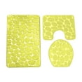 thumbnail image 1 of Bathroom Mats And Rugs Set Hwkond, 3-piece Bathroom Carpet Super Soft Non Slip Bathtub Carpet And Absorbent Bath Mat Bathroom Carpet Plush Bath Mat For Bathroom,Green, 1 of 5