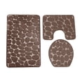thumbnail image 1 of Bathroom Mats And Rugs Set Hwkond, 3-piece Bathroom Carpet Super Soft Non Slip Bathtub Carpet And Absorbent Bath Mat Bathroom Carpet Plush Bath Mat For Bathroom,Coffee, 1 of 5