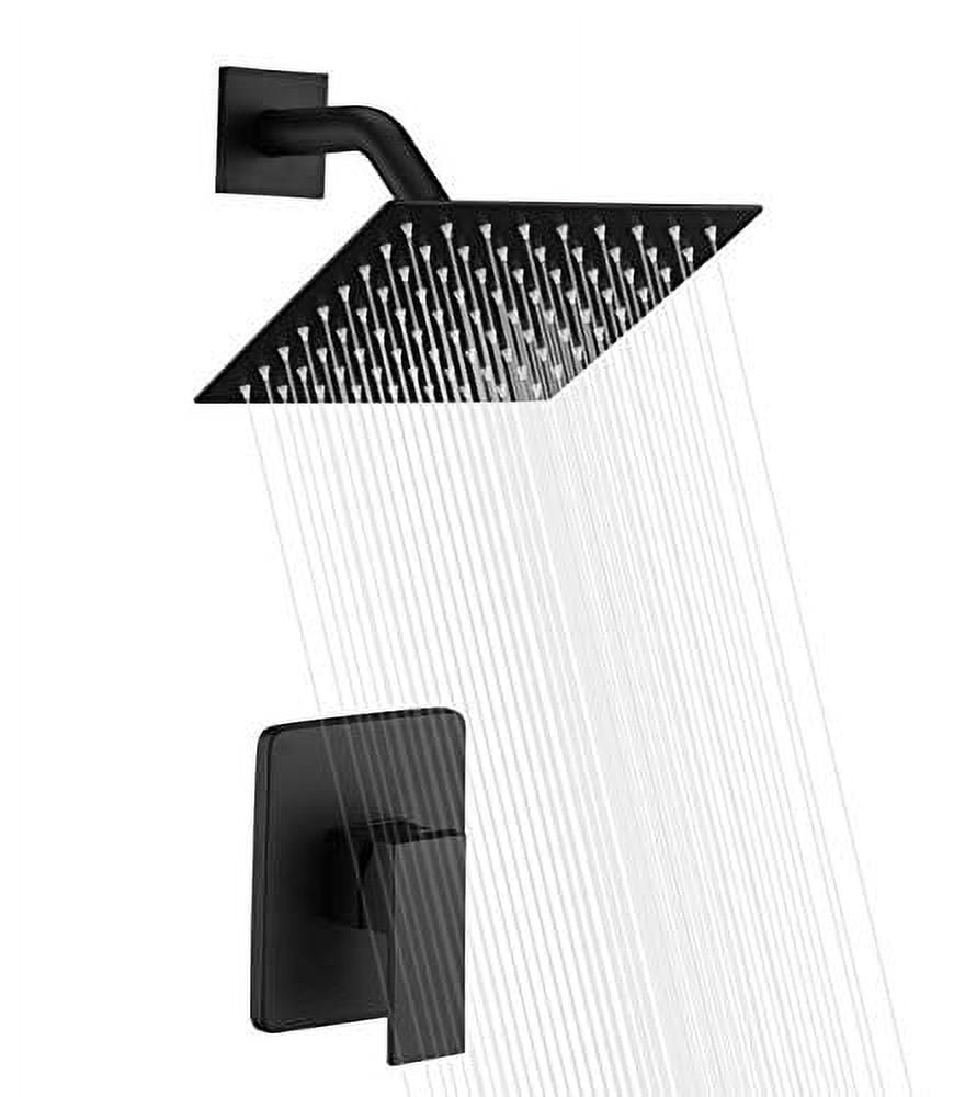 Bathroom Matte Black Shower Faucet Set System, Shower Faucets Sets