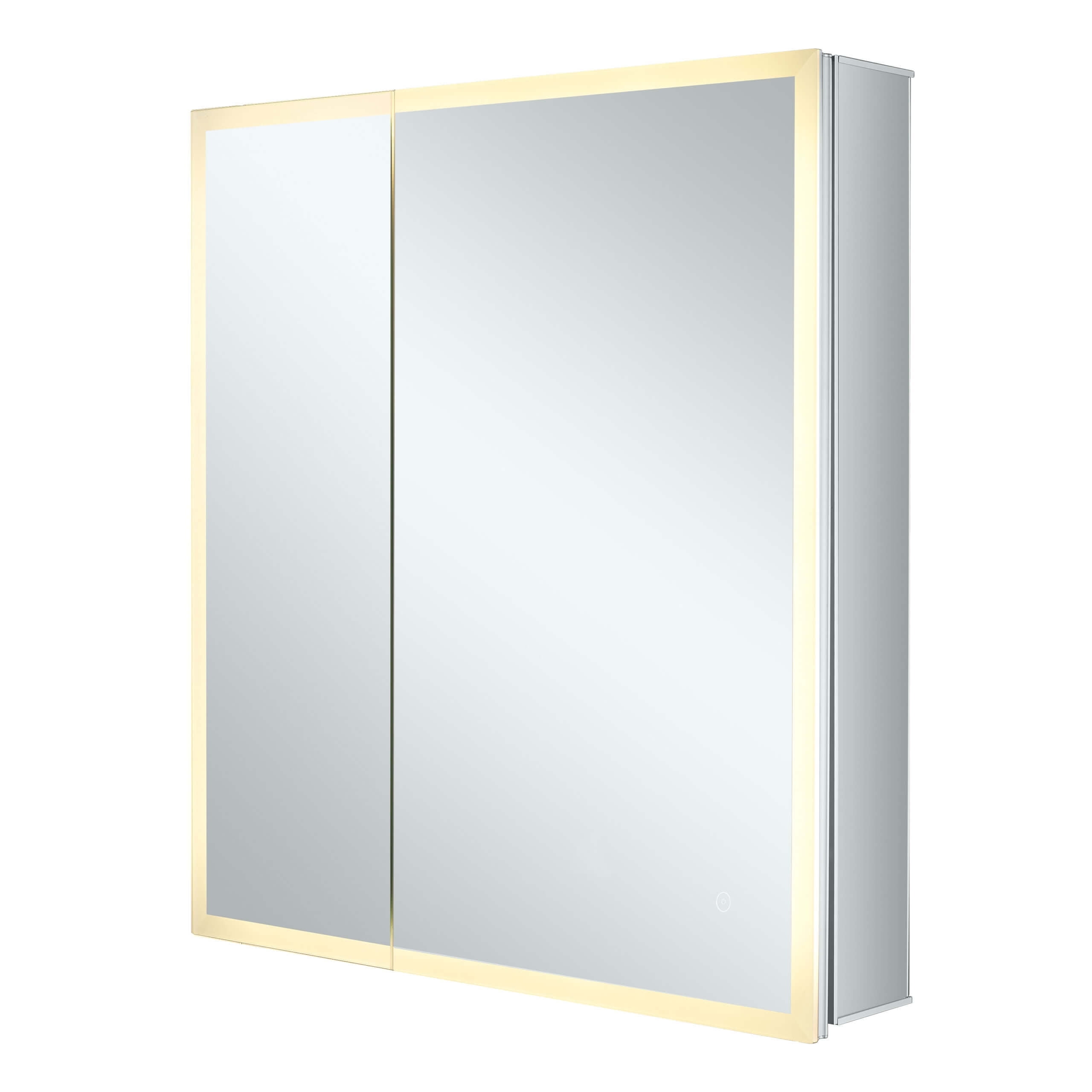Aluminum 30" x 30" LED Mirrored Bathroom Medicine Cabinet