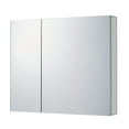 thumbnail image 1 of Bathroom Medicine Cabinet, Aluminum, Recessed/Surface Mount, 36" x 30", Right/Left Hinged, Mirrored Interior, 1 of 10
