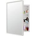 Bathroom Medicine with Mirror Solid Wood Framed Bathroom Mirror
