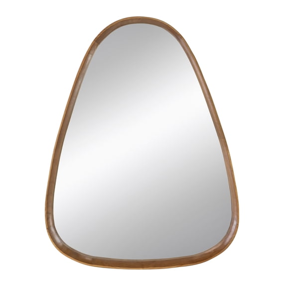 Bathroom Mirror 30"x38" Irrgeular Mirror with Wood Frame, Wall Mirror for Living Room Bathroom Entryway,Wall Mirror