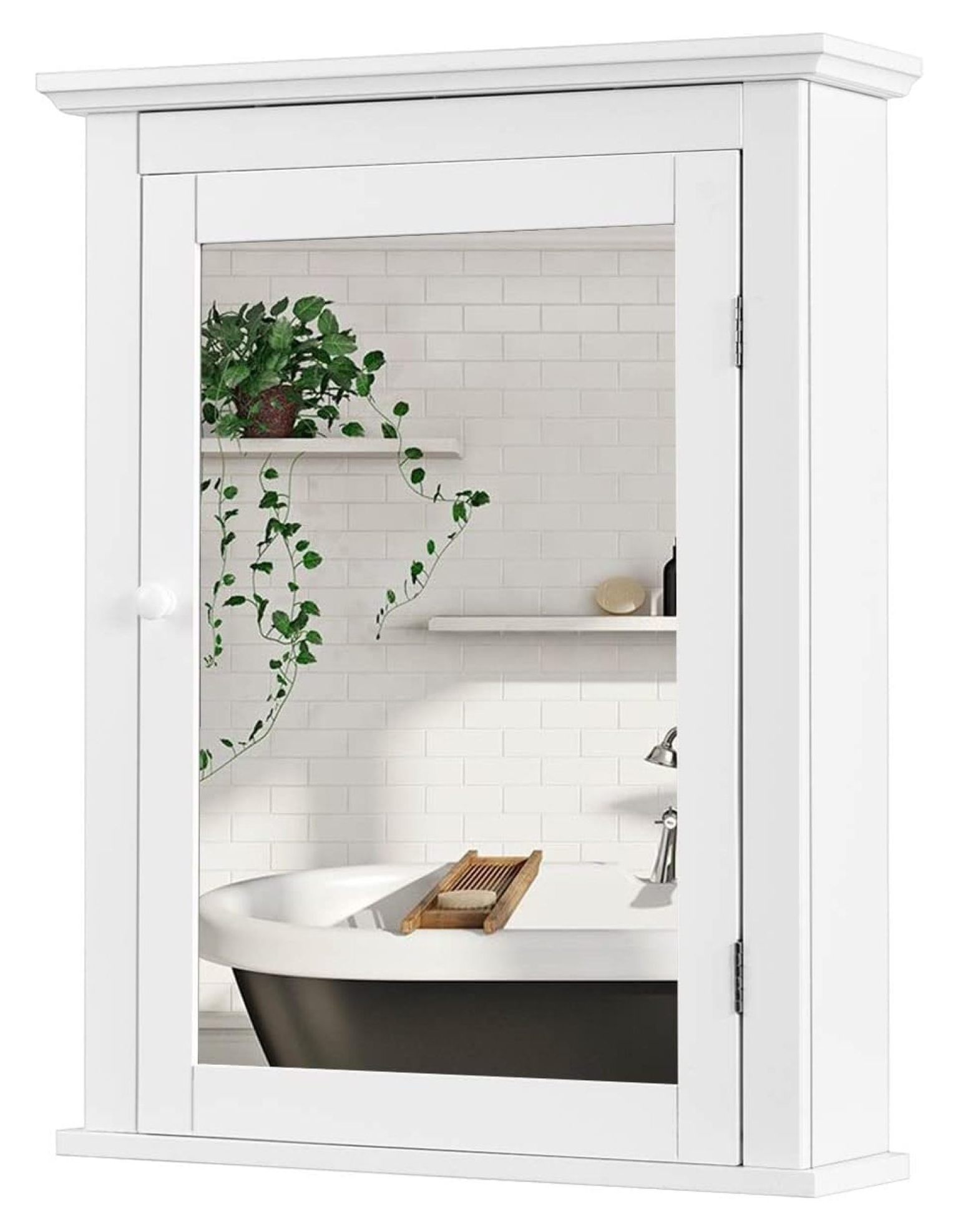 Bathroom Mirror Cabinet, Wall Mounted Storage Cabinet with Mirror Door ...
