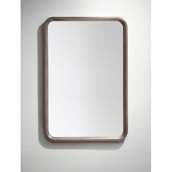 Bathroom Mirror Vela 24" Chestnut Oak Modern Style