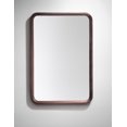 thumbnail image 1 of Bathroom Mirror Vela 24" Dark Walnut Modern Style, 1 of 4