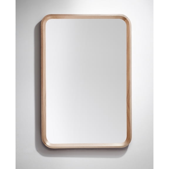 Bathroom Mirror Vela 24" Whitewash Oak Modern Style