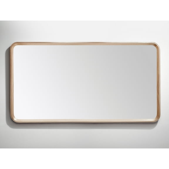 Bathroom Mirror Vela 55" Whitewash Oak Modern Style