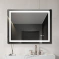 thumbnail image 1 of Bathroom Mirror Wall-Mounted Vanity Mirror with Anti Fog,Dimmable Waterproof Smart Touch Button Makeup Mirror with Lights Vertical & Horizontal (36x28 Inch), 1 of 7