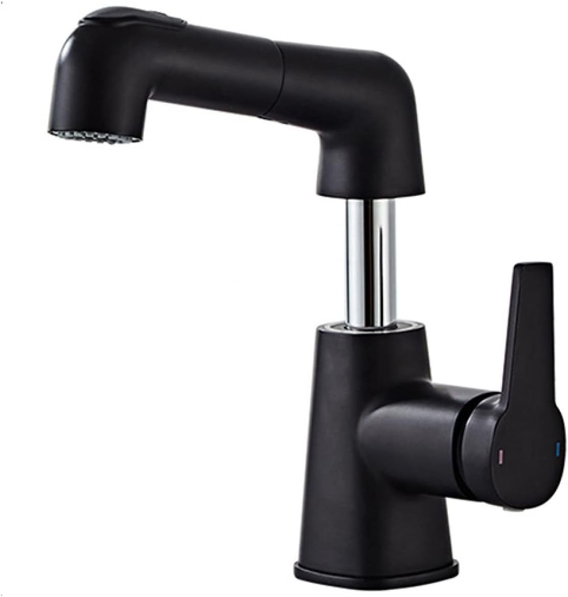 Liftable Bathroom Mixer Sink Faucet with Pull Out Sprayer Dual Mode Mixer Tap ...