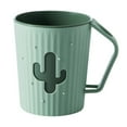 thumbnail image 1 of Bathroom Mouthwash Cup, Ongmies Wheat Lightweight Cup Biodegradable Mug Plastic Tumbler for Water, Green, 1 of 9