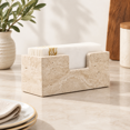 Standing Party Table Bathroom Napkin Holder Travertine Guest Towel Stone For Standing Tray ...