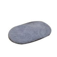 thumbnail image 1 of Bathroom Non\-Slip Mat Arctic Velvet Oval Door Carpet Soft Absorbent And Wear\-Resistant Bedroom Kitchen Plush Household Floor Mat grey silver, 1 of 9