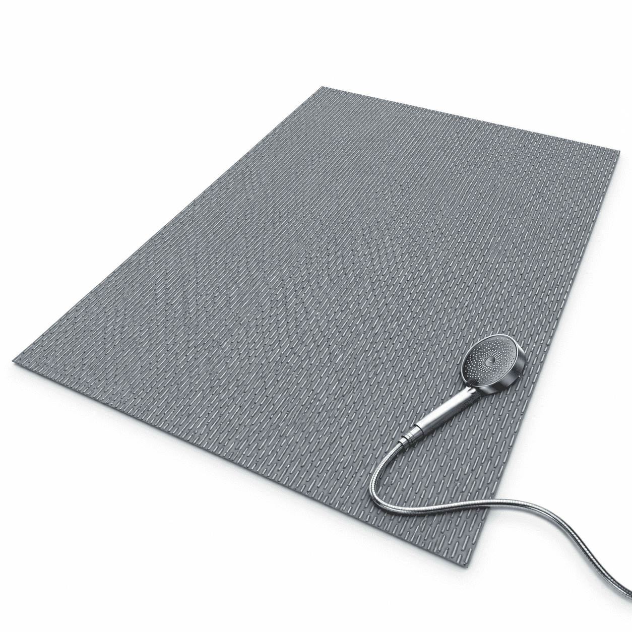 Easy Scrub Fast Bathroom Non Slip Shower Mat Gray 58x32 Inch Bathtub For And Easy To ...
