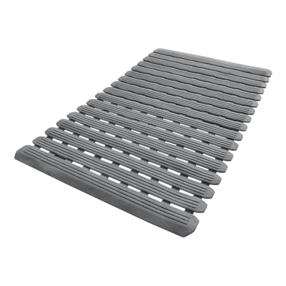 Bathroom Non-Slip Suction Cup Floor Mat - Waterproof Grid Shower Foot Pad, Anti-Fall Mat for Shower Room Toilet ( Gray )