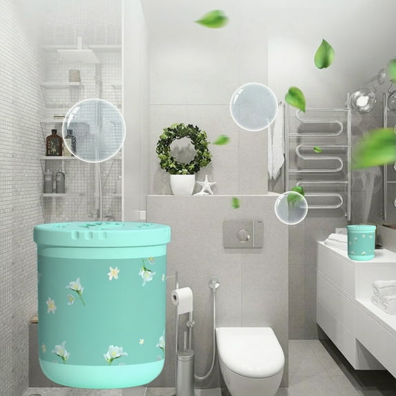 Bathroom Odor Neutralizer | Solid Air Freshener Wax Cube | Natural Botanical Fragrance | Long Lasting | Polyester Material | 190g | Versatile for Toilet Closet Bedroom | 8.4x7.3x6.5cm