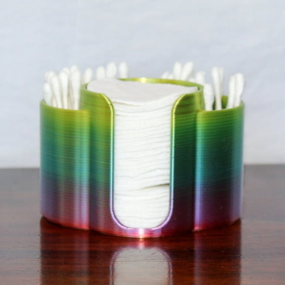 Clever Contraption Bathroom Organizer – Cute Holder for Cotton Rounds, Swabs, Q-Tips, Makeup