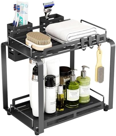 Bathroom Organizer Countertop,2 Tiered Tray Stand,Perfume Organizer ...