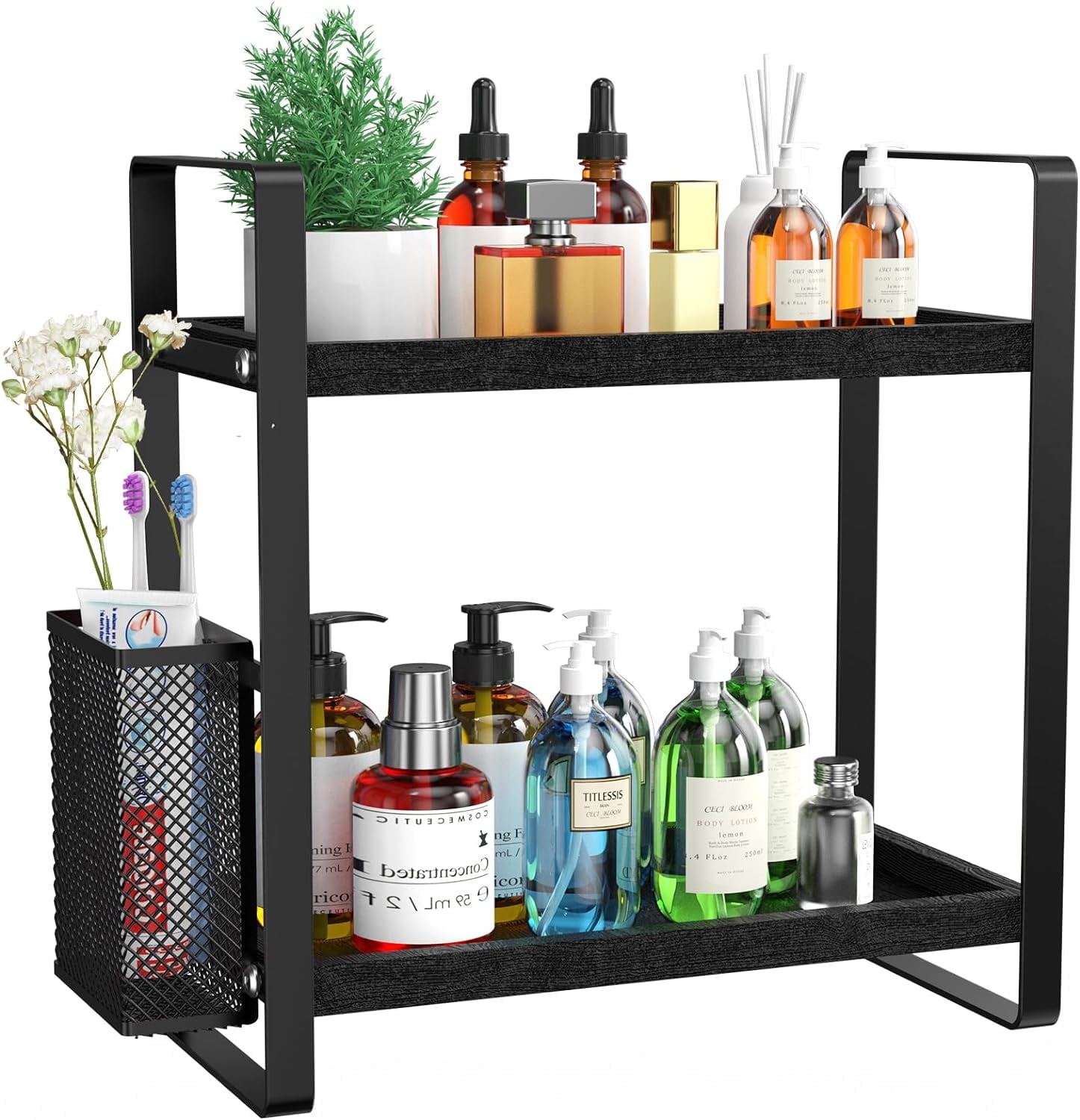 Bathroom Organizer Countertop, Makeup Skincare Perfume Organizer ...