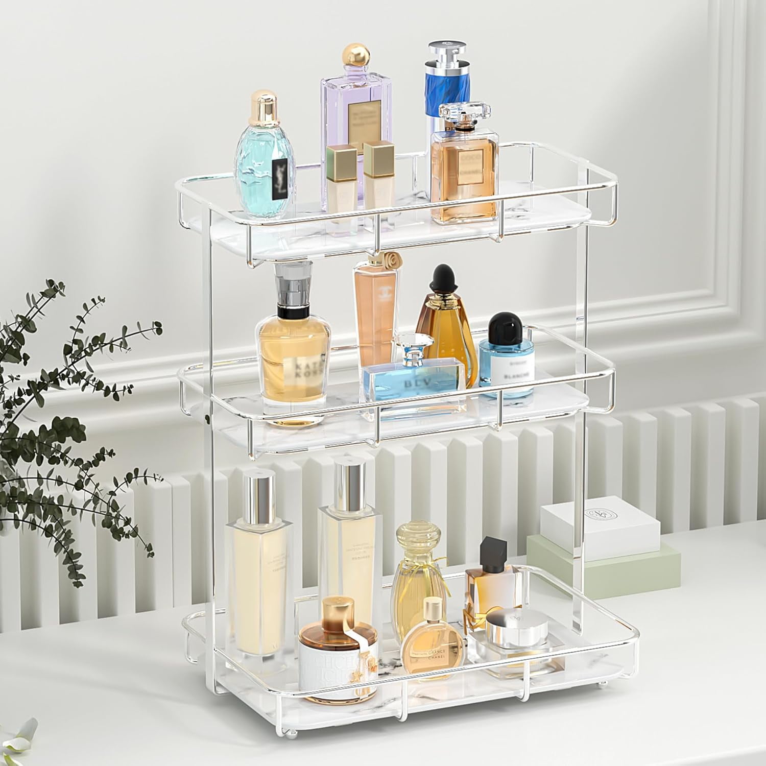 Fragrance Rack Bathroom Organizer Countertop Perfume Organizer Makeup Organizer ...