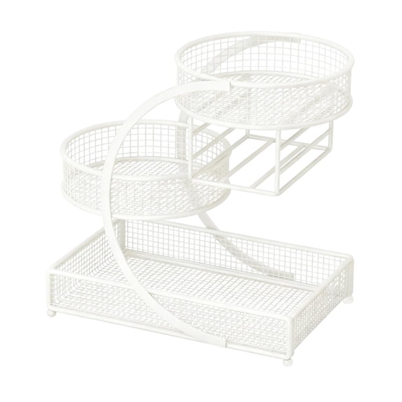 Bathroom Organizer Metal Wire Fruit Basket Vegetable Storage Bowl Large Capacity for Office Wedding Party Picnic