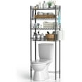 thumbnail image 1 of Bathroom Organizer Over Toilet Storage, 4-Tier Toilet Shelf Bathroom Shelves Over Toilet, Above Toilet Storage Rack Bathroom Space Saver, Gray, 1 of 14