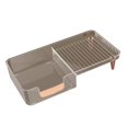thumbnail image 1 of Bathroom Organizer Storage Rack Countertop Storage Shelf Vanity Tray Vanity Shelf Bathroom Organizer Countertop for Living Room Bathroom Orange, 1 of 8