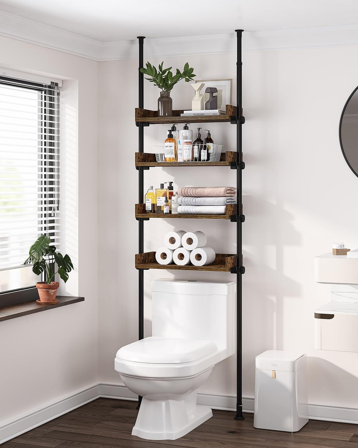 43 Small Bathroom Storage Ideas, Plus Organizing Tips - Space-Saving Shelving For Small Bathrooms
