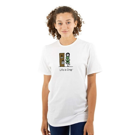 Bathroom Out Of Order Women's Novelty Women's Graphic T Shirt Tees Brisco Brands S