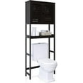 Bathroom Over The Toilet Storage 2 Door Bamboo