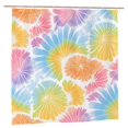 thumbnail image 1 of Bathroom Partition Shower Curtain 72x72in Bathroom Special Waterproof Mildew Resistant High Temperature With 12 Iron Hooks Lightslategray Tie-Dye Background Vibrant Colors And Swirling (2), 1 of 7